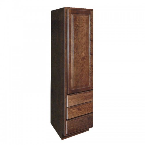 Georgetown 18x21x80" Tall Linen Cabinet in Cherry Lava