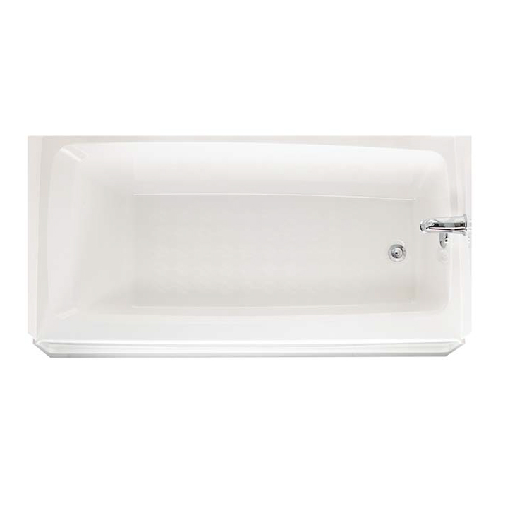 Alcove 60x30x16" Soaking Bathtub in White w/Right Drain