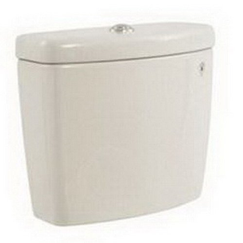 Aquia Toilet Tank Only w/Push Button Flush Cotton