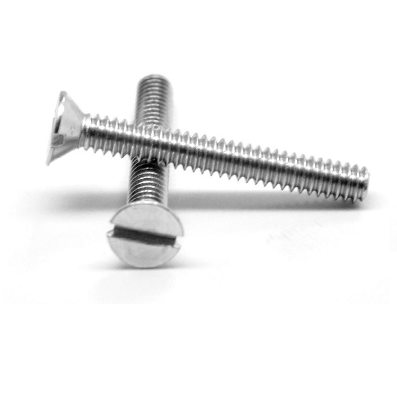 Machine Screw #10-24X1" Flat Head Slotted Zinc