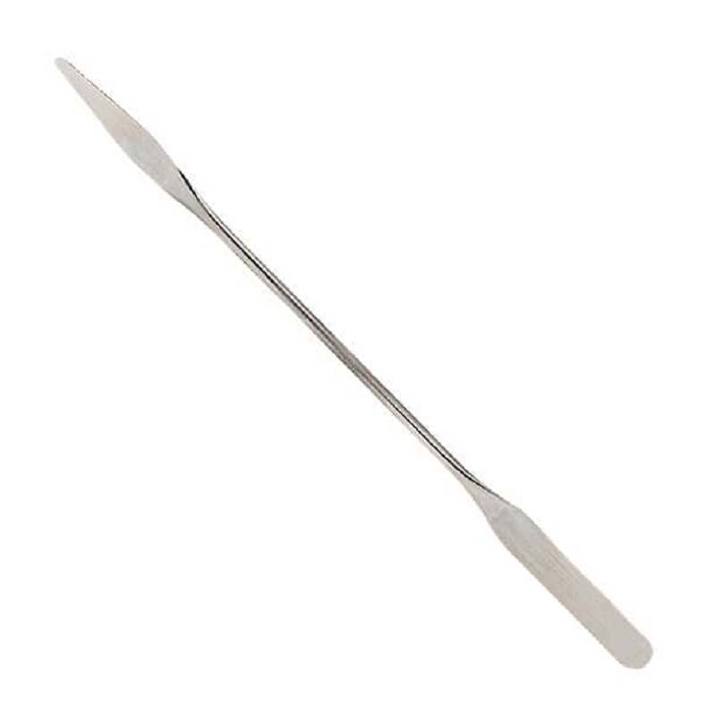 Lab Spatula 7" OAL 1-1/2" Flat Tapered x 1-3/4" Rounded End Nickel/SS 3 per Pack