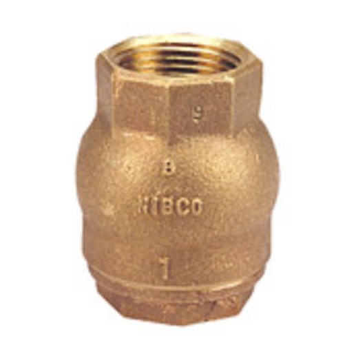 Check Valve 1" Bronze Thread Ends In-line Lift Type Max Pressure 200 PSI CWP non-shock