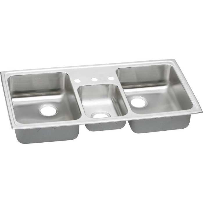 Celebrity 43x22x7-1/8" Stainless Steel Triple Bowl Sink