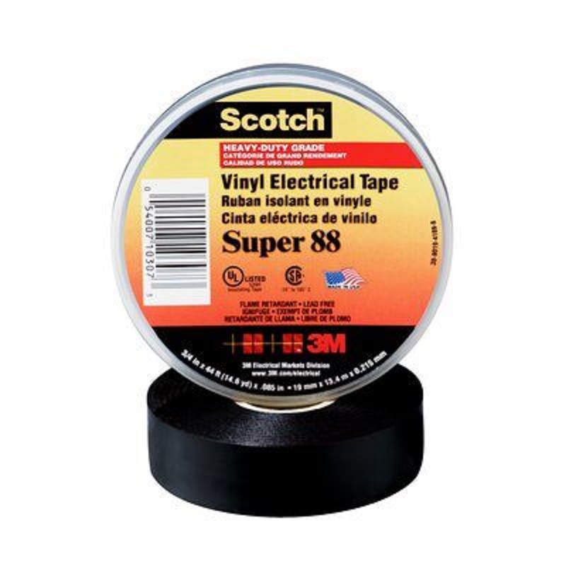 3M Scotch Premium Super 88 3/4"x66 ft Vinyl Electrical Tape