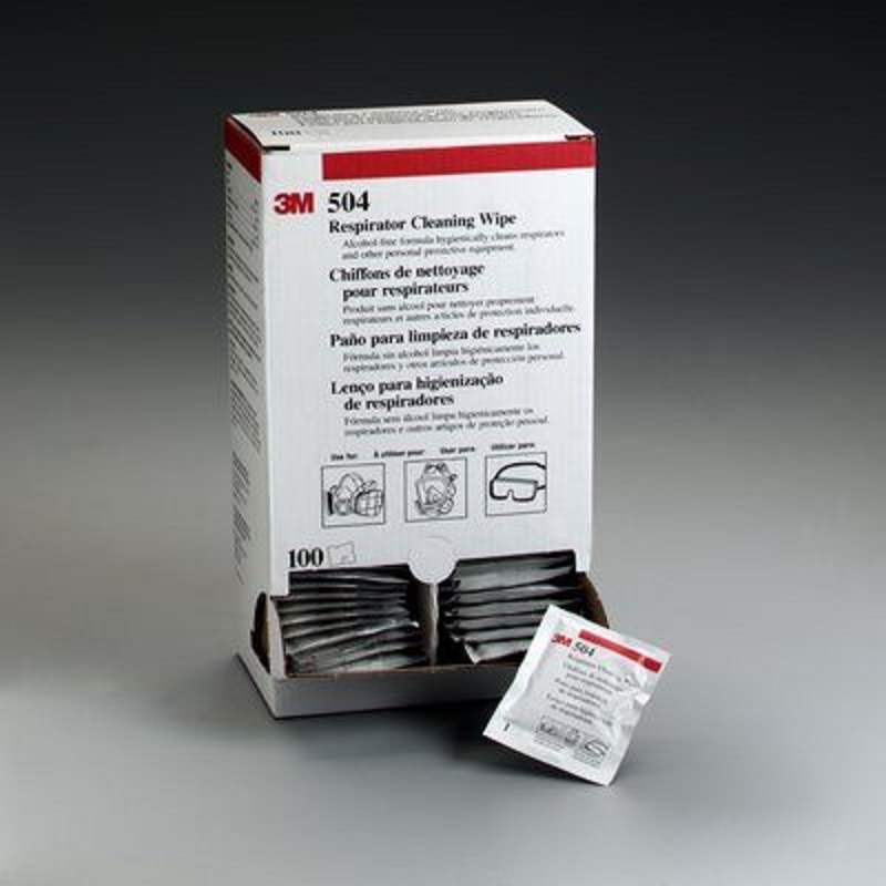 Respirator Wipes Alcohol-Free Individually Wrapped 100 Wipes per Box 