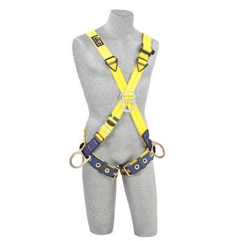 3M DBI-Sala Delta Cross-Over Style Positioning/Climbing Harness, Tongue Buckle Leg Straps
