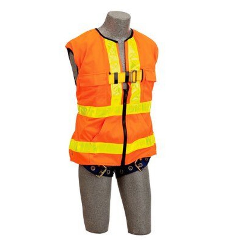 3M DBI-Sala Delta Vest Hi-Vis Reflective Workvest Harness, Orange