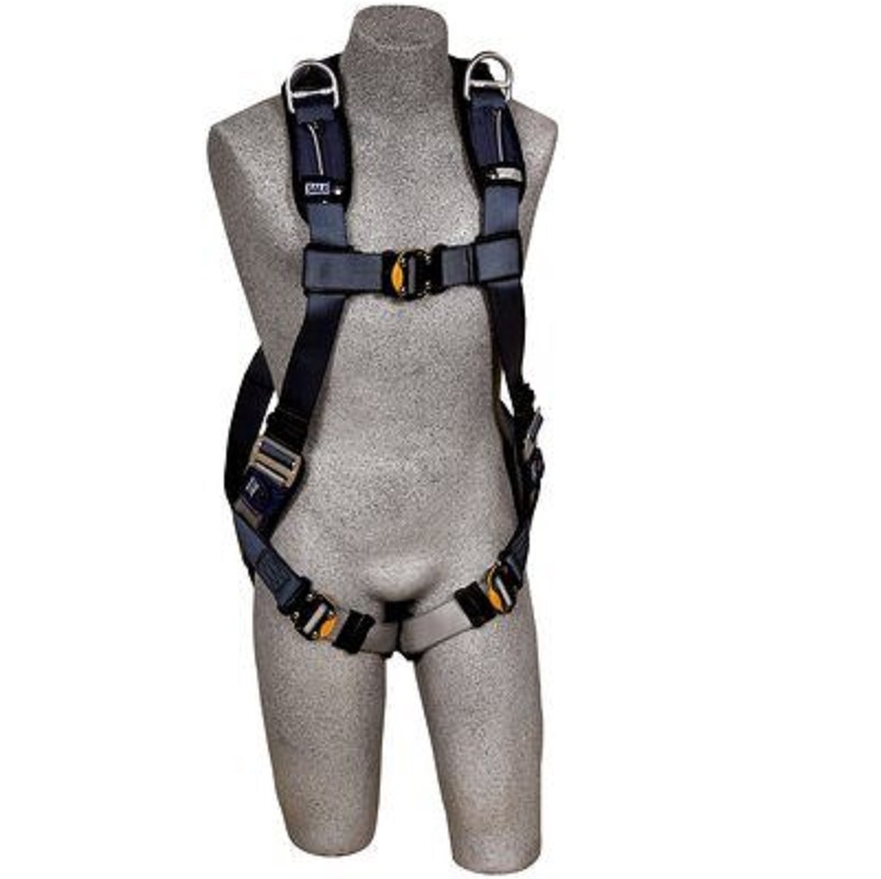 DBI Sala ExoFit XP Vest-Style Retrieval Harness Small with Back & Shoulder D-Rings, Quick Connect Buckle Leg Straps, Removable Comfort Padding 