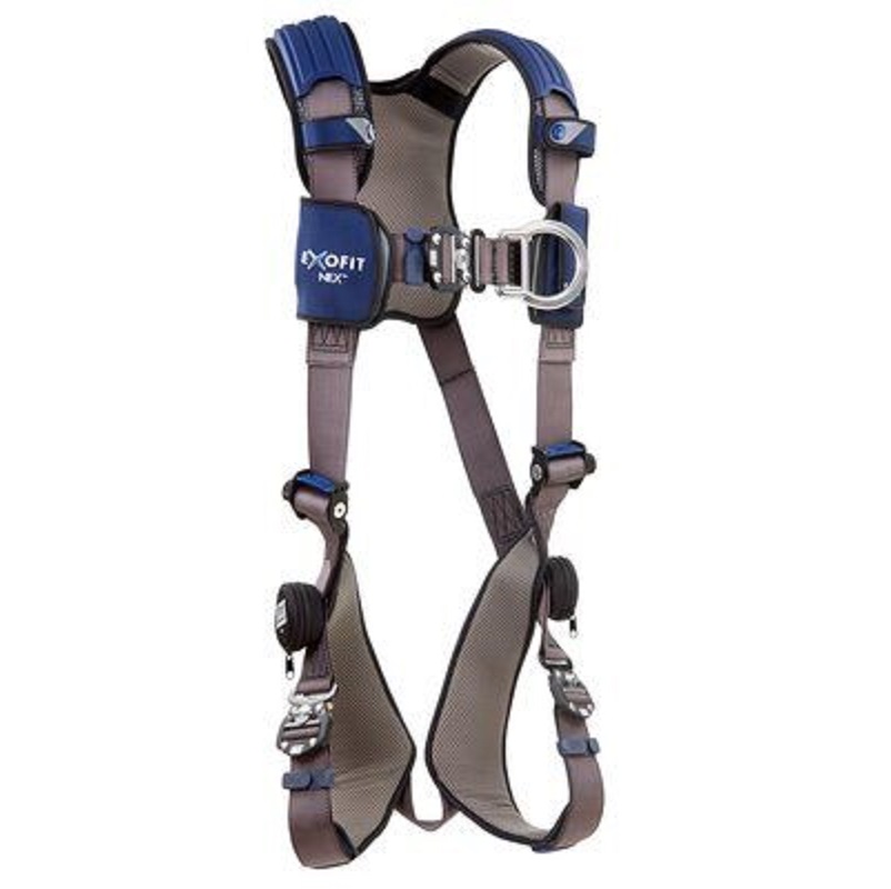 DBI Sala ExoFit NEX Vest-Style Climbing Harness Small with Aluminum Back & Front D-Rings, Locking Quick Connect Buckle Leg Straps, Comfort Padding 