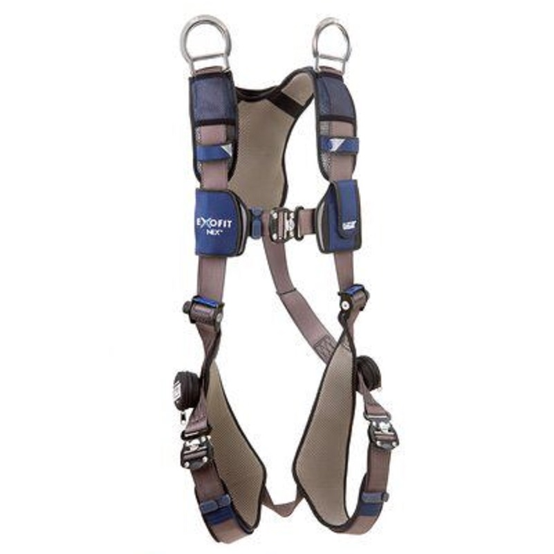 DBI Sala ExoFit NEX Vest-Style Retrieval Harness Small with Aluminum Back & Shoulder D-Rings, Locking Quick Connect Buckle Leg Straps, Comfort Padding 
