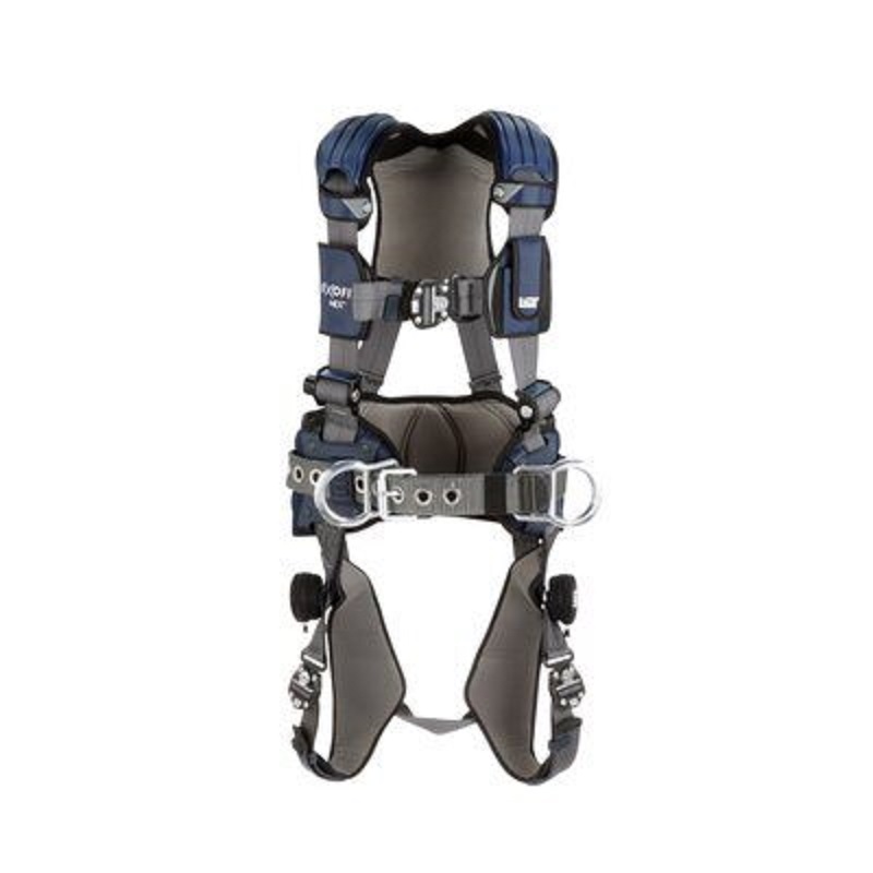 DBI Sala ExoFit NEX Construction Style Positioning Harness Small with Aluminum Back D-Ring, Belt with Pad & Side D-Rings, Locking Quick Connect Buckle Leg Straps, Comfort Padding 