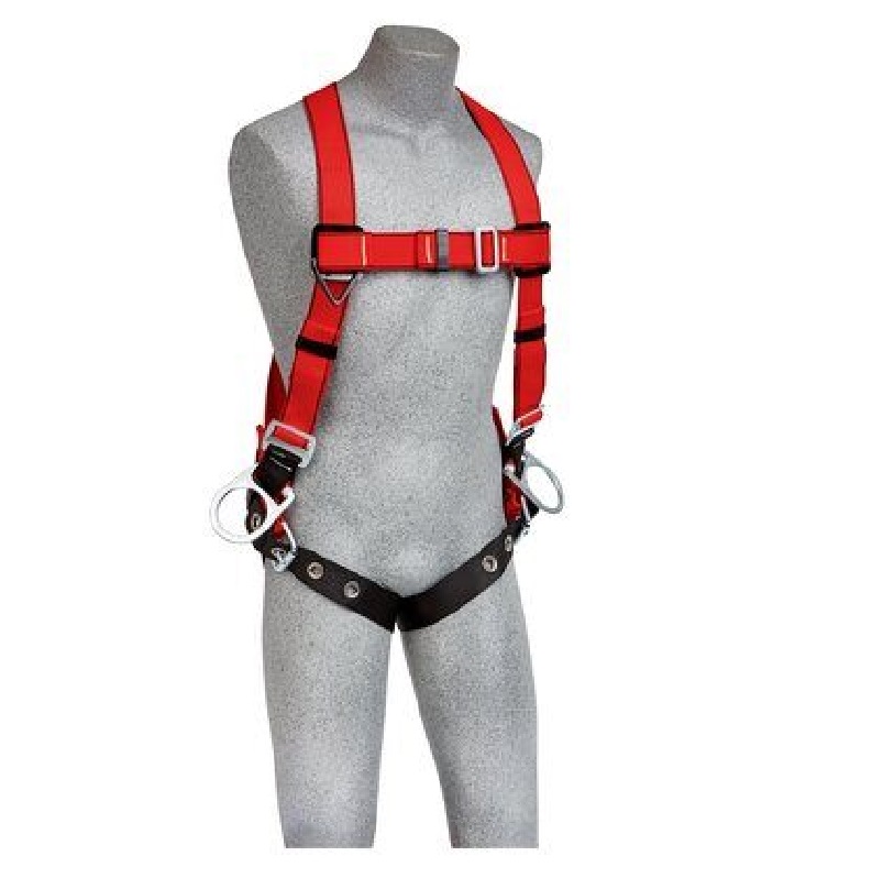 3M Protecta PRO Vest-Style Positioning Harness for Hot Work Use, Red