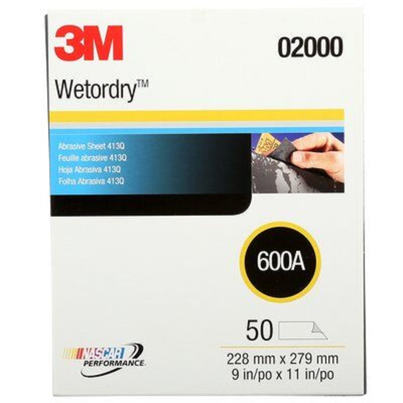 SHEET 9X11 600A TRI-M-ITE 02000 - 3M - WET OR DRY