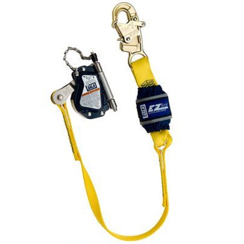 DBI Sala Lad-Saf Mobile Rope Grab with Attached 3' EZ-Stop Shock Absorbing Lanyard for use on 5/8" Rope Lifeline 