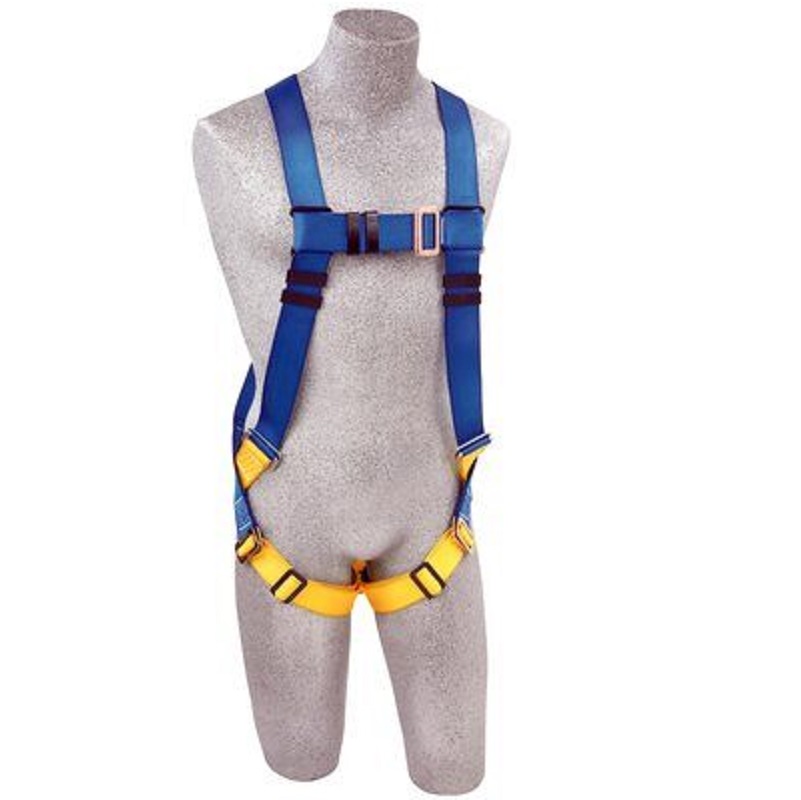 3M Protecta Vest-Style Harness, Pass-Thru Buckle Leg Straps, Blue