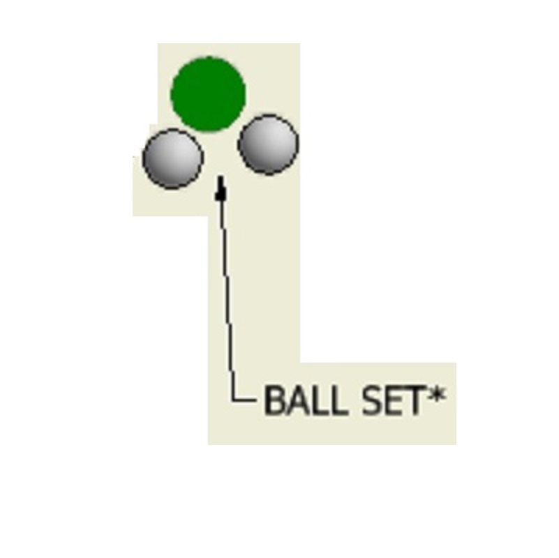 Ball Set Green/White for Flow Indicator 