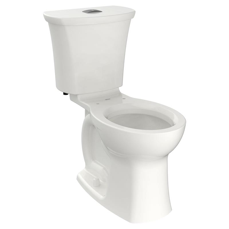 Edgemere 2-Pc Dual Flush Round Front Toilet Less Seat in White