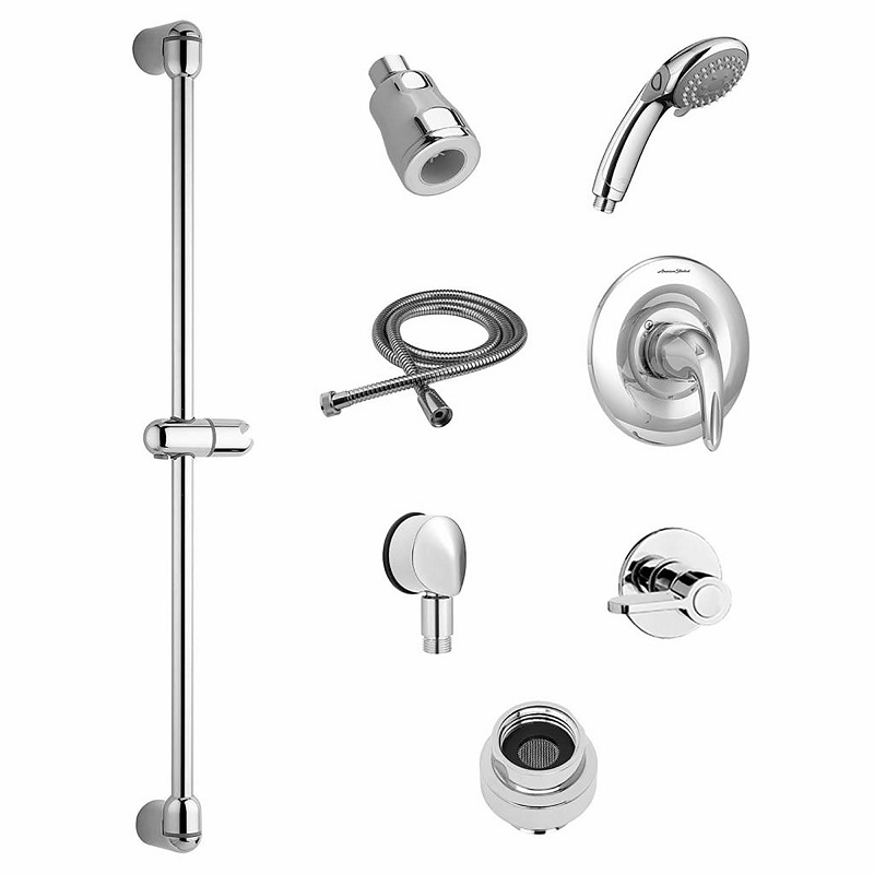 Commercial Shower System Trim Kit in Polished Chrome, 1.5 gpm