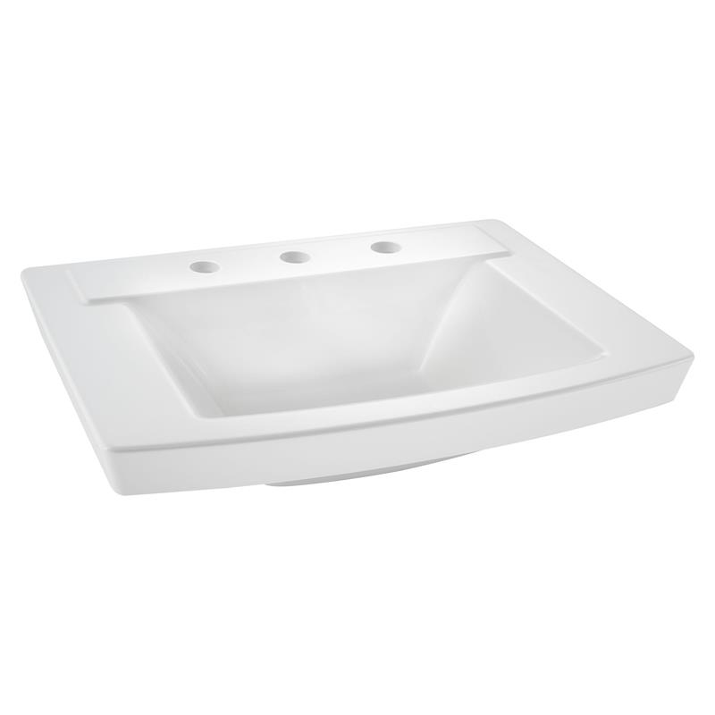 Townsend 24x18" Above Counter Sink w/8" Faucet Centers in White