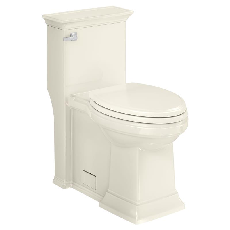 Town Square S 1-Piece Elongated Toilet w/Seat & LH Lever in Linen