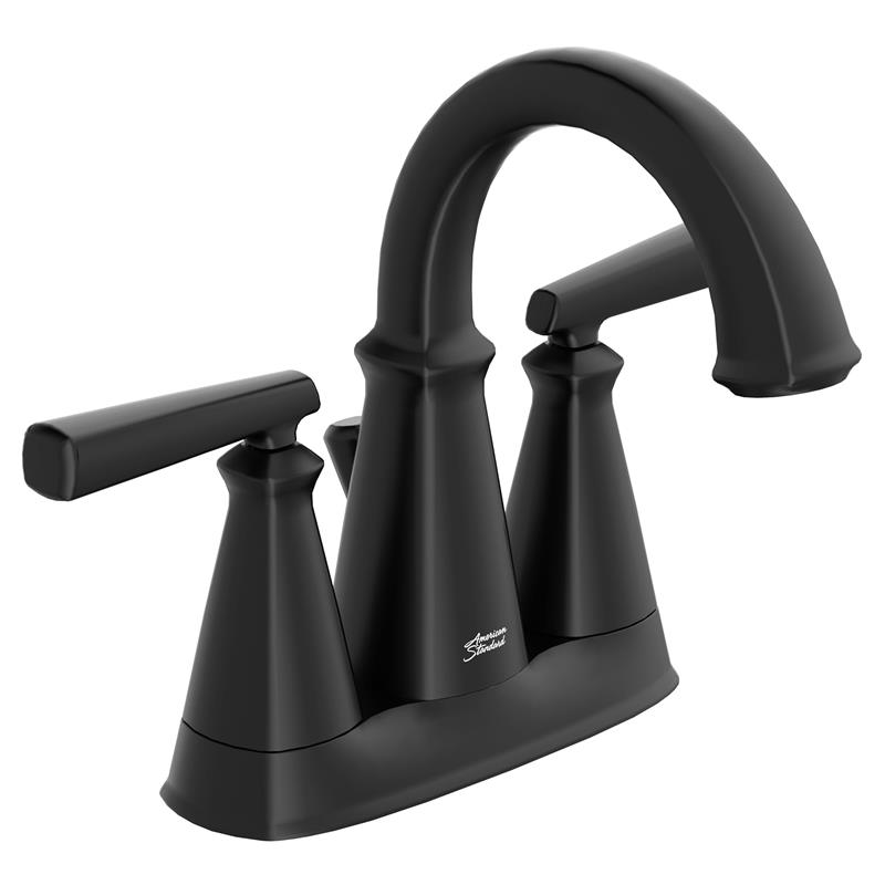 Edgemere Centerset Lav Faucet 2-Handles in Matte Black