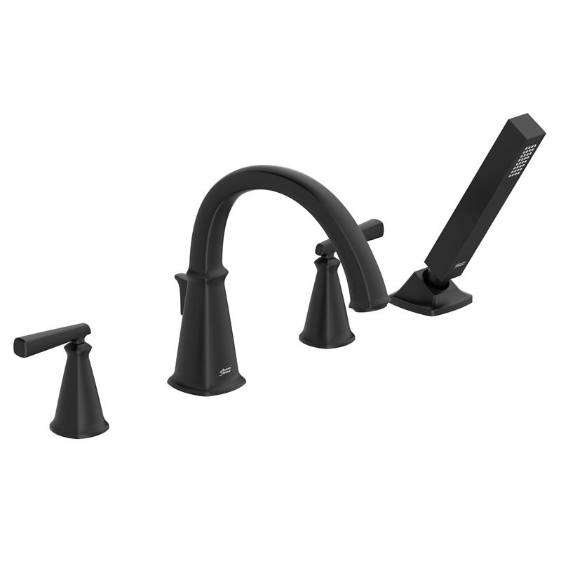 Edgemere Roman Tub Trim Only w/Handshower in Matte Black