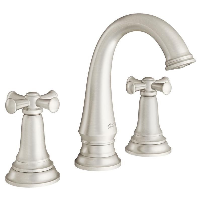 Delancey Widespread Lav Fct w/Cross Hdls & Drn in Brushed Nickel 1.2 gpm