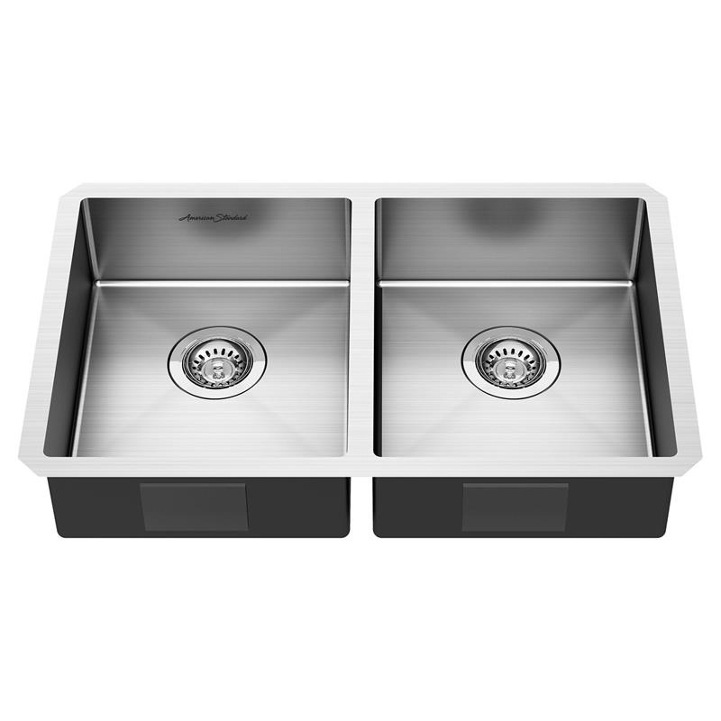 Pekoe 29x18" Stainless Steel Undermount Double Bowl ADA Kitchen Sink