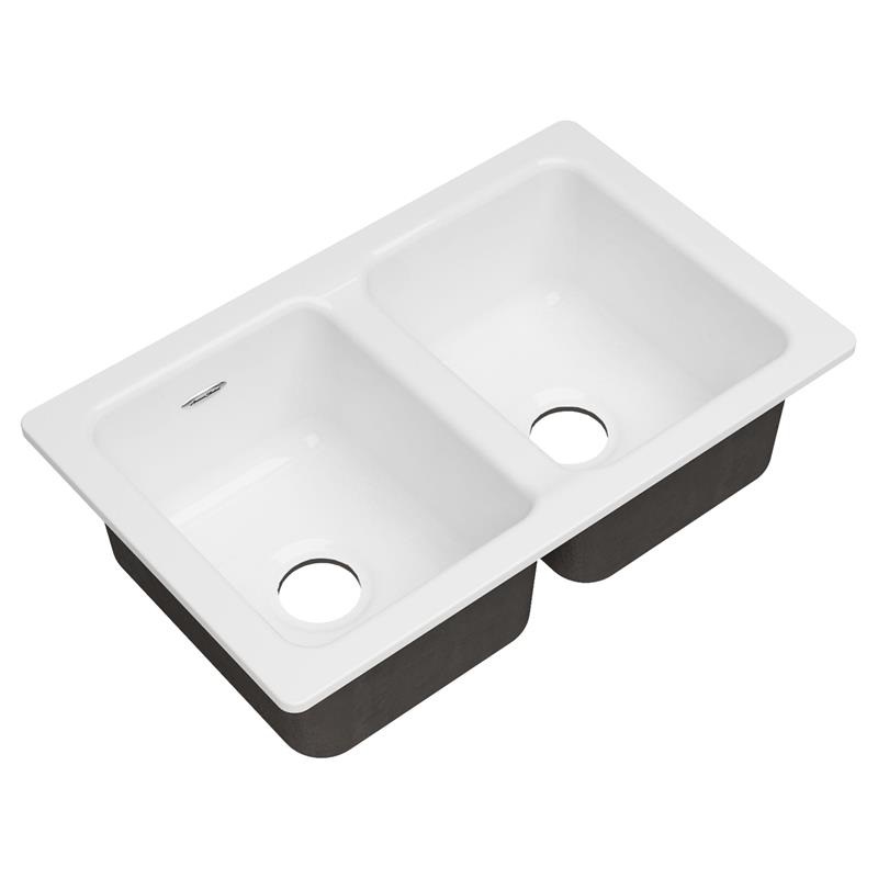 Delancey 30x19" Cast Iron Undermount Kitchen Sink in Brilliant White