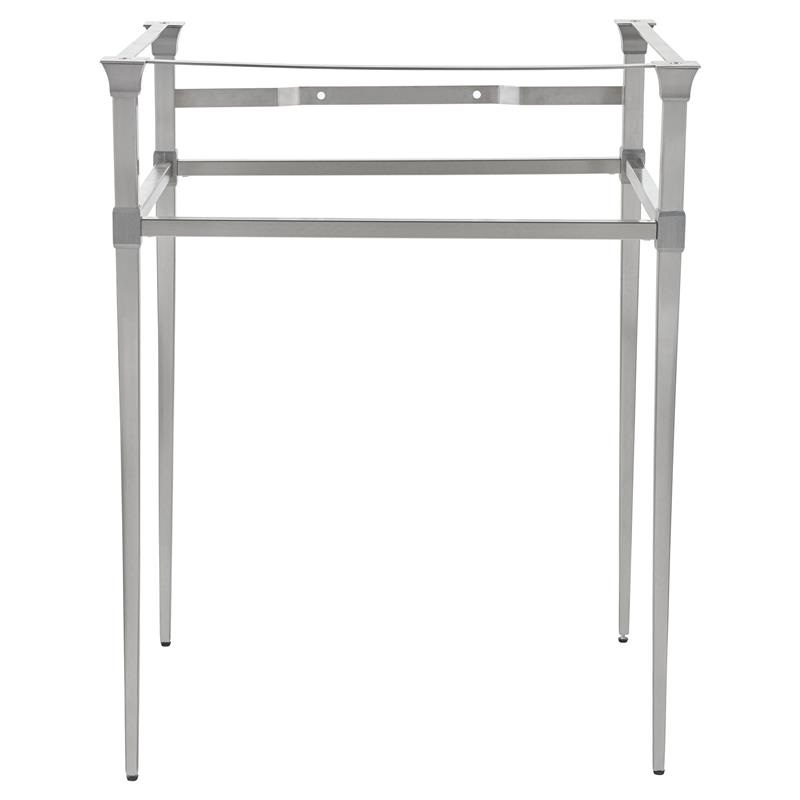 Town Square S Console Table in Brushed Nickel