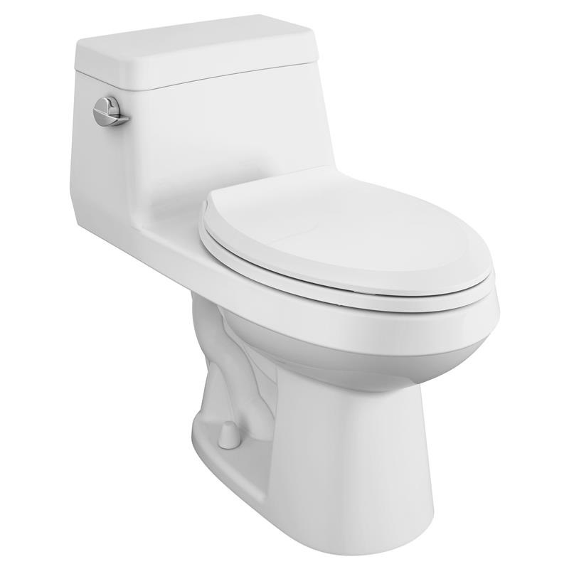 Colony 1-Piece Chair Height Elongated Toilet w/Seat in White