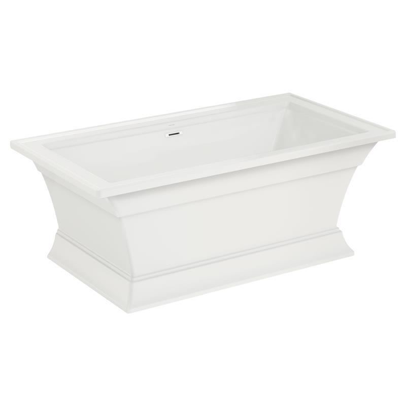 Town Square S 68x36" Freestanding Bathtub w/Center Drain in White