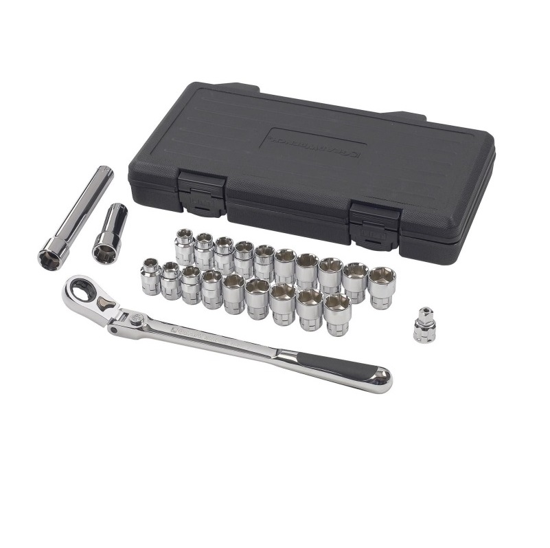 RATCHET SET 23PC SAE/METRIC 893823 - 3/8"DR. -XL PASS-THRU