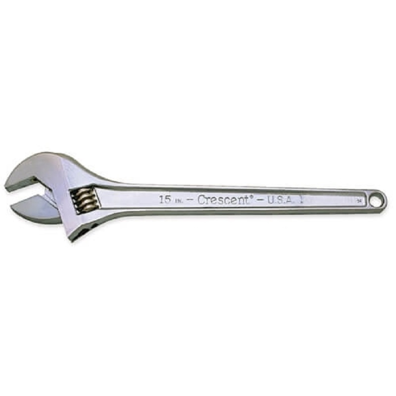 WRENCH 15 ADJ CHROME AC115 TAPERED HANDLE