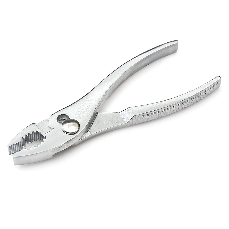 Pliers 6-1/2" Slip-Joint 1" Curved Jaw 2-Position