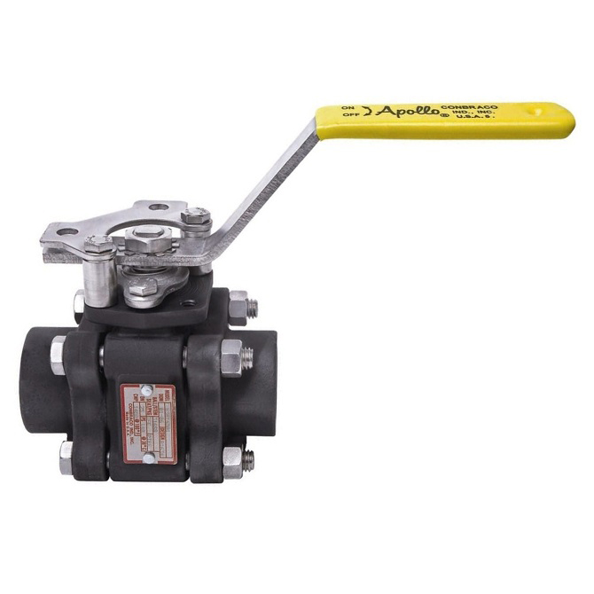 BALL VALVE 1-1/2 CARBON STEEL 3-PIECE THREAD 83A-147-01 - FULL PORT Max Pressure 1500 PSIG CWP,150 PSIG Saturated Steam