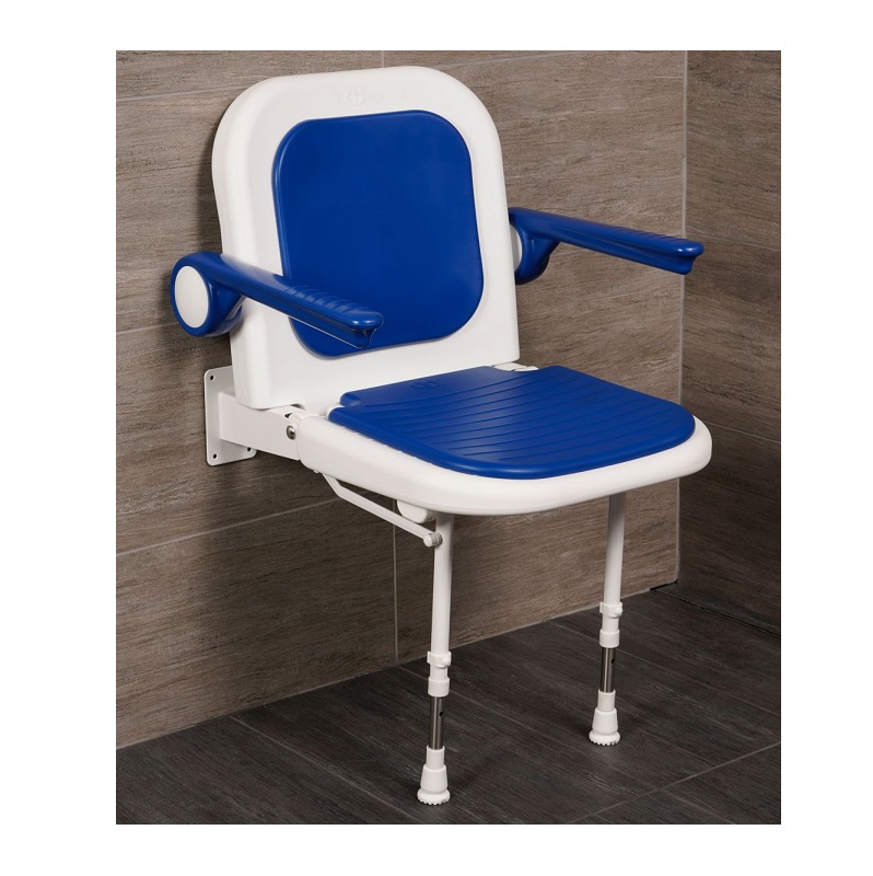 SEAT DS4130-BU BLUE 4000 SRS PADDED SEAT W/BACK & ARMS
