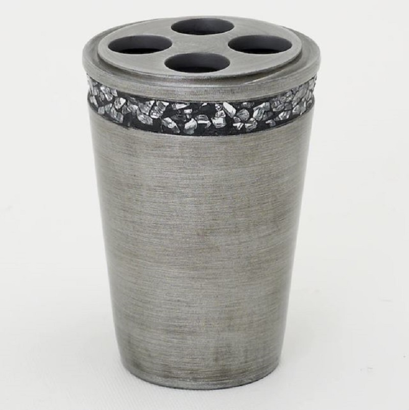 Altair Toothbrush Holder in Antique Pewter