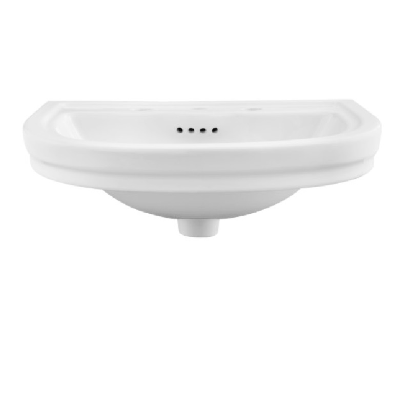 St. George 23-13/16x19-7/8" Lav Sink for Console in White