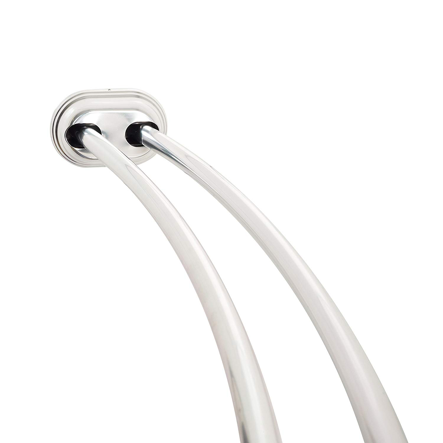 NeverRust 50-72" Double Tension Curved Shower Rod in Chrome