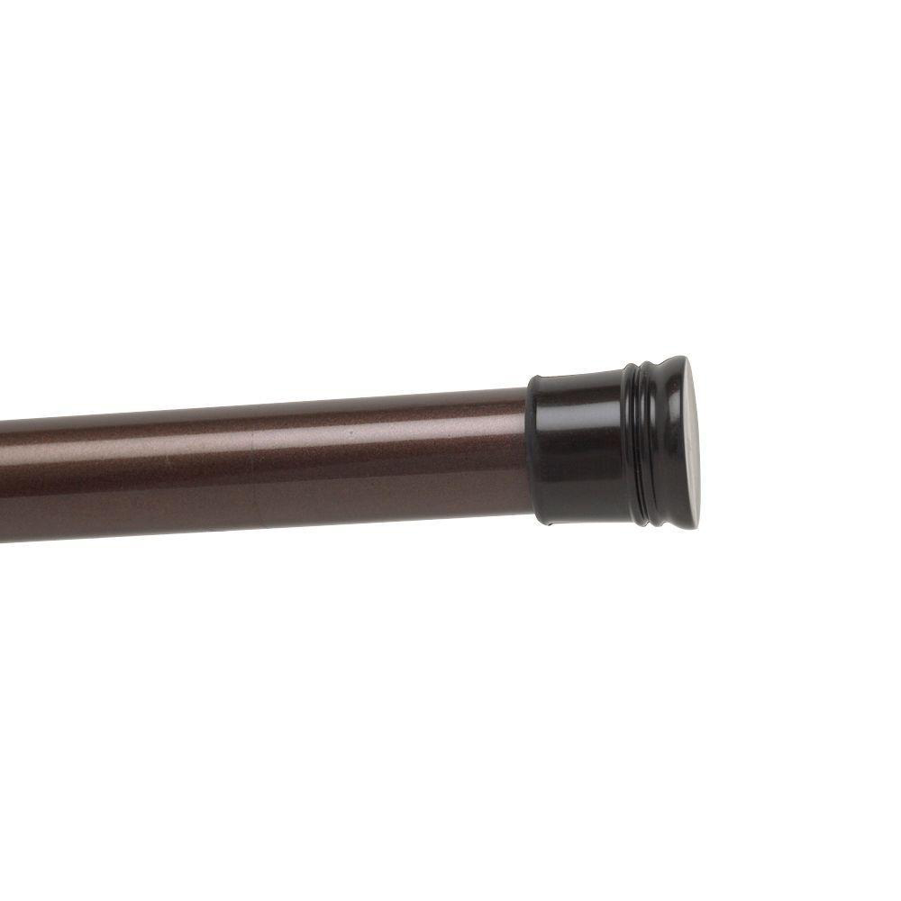 Zenna Home TwistTight Adjustable Tension Shower Rod in Bronze