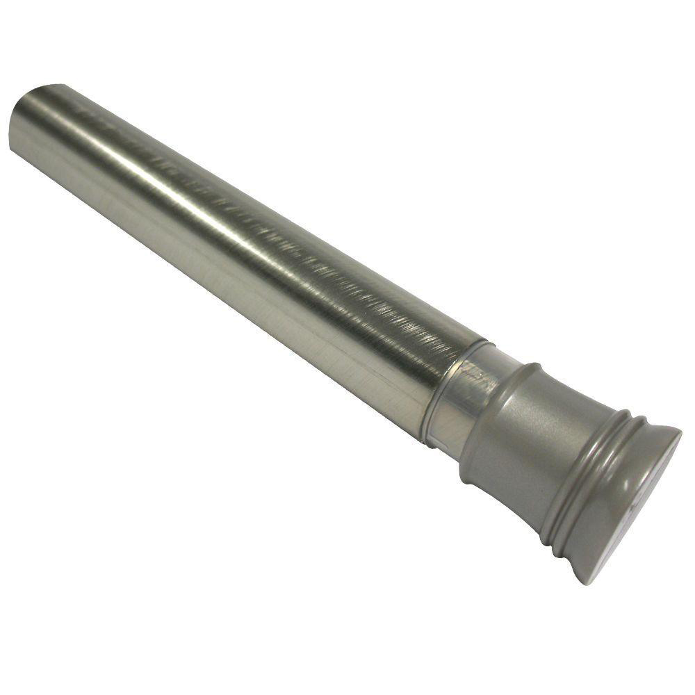 Zenna Home TwistTight Adjustable Tension Shower Rod in Nickel