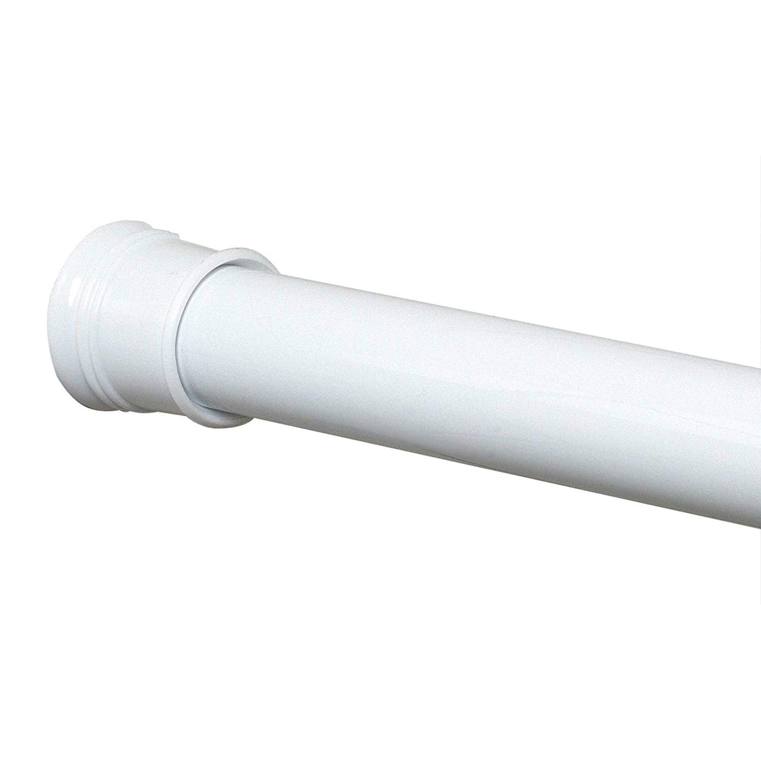 Zenna Home TwistTight Adjustable Tension Shower Rod in White