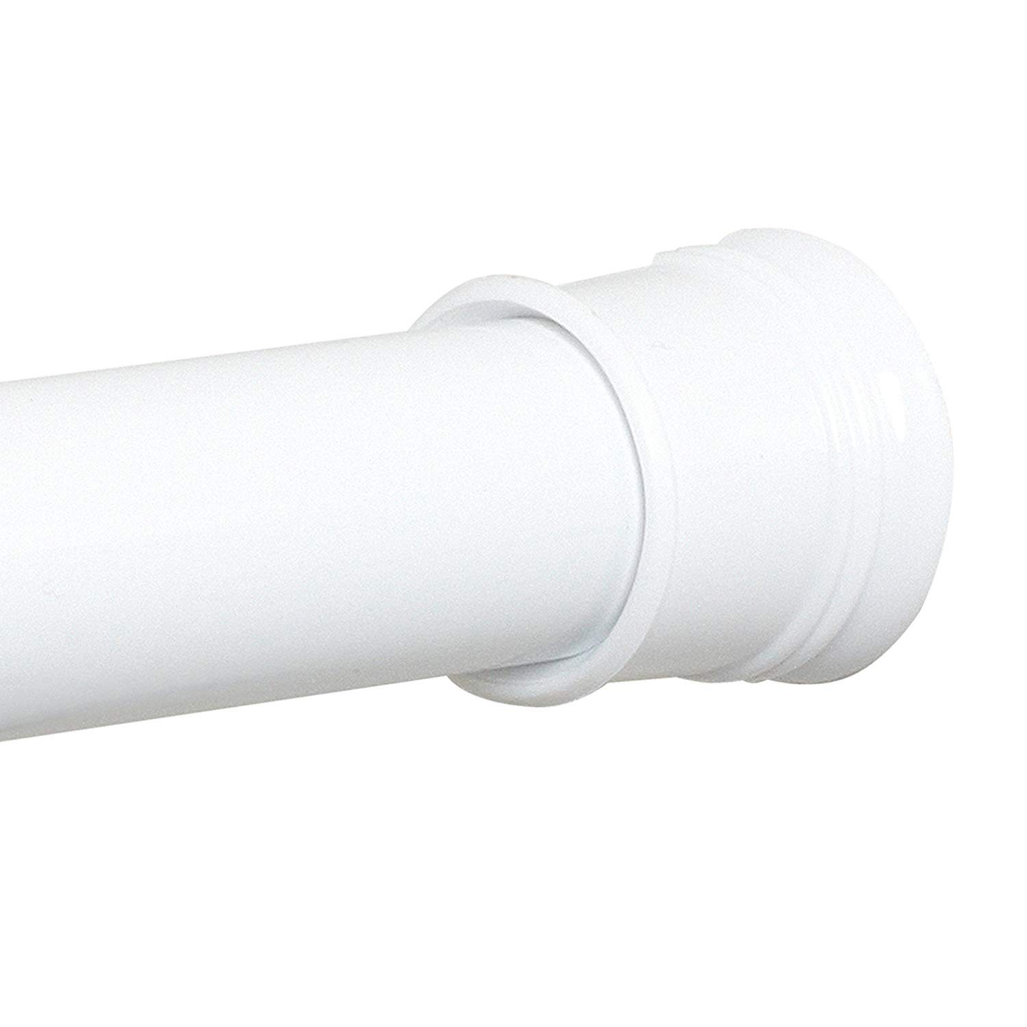 Zenna Home 38-60" Tension Shower Curtain Rod in White