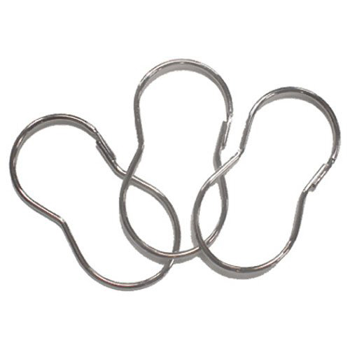 Wire Shower Hooks in Chrome 12 pack