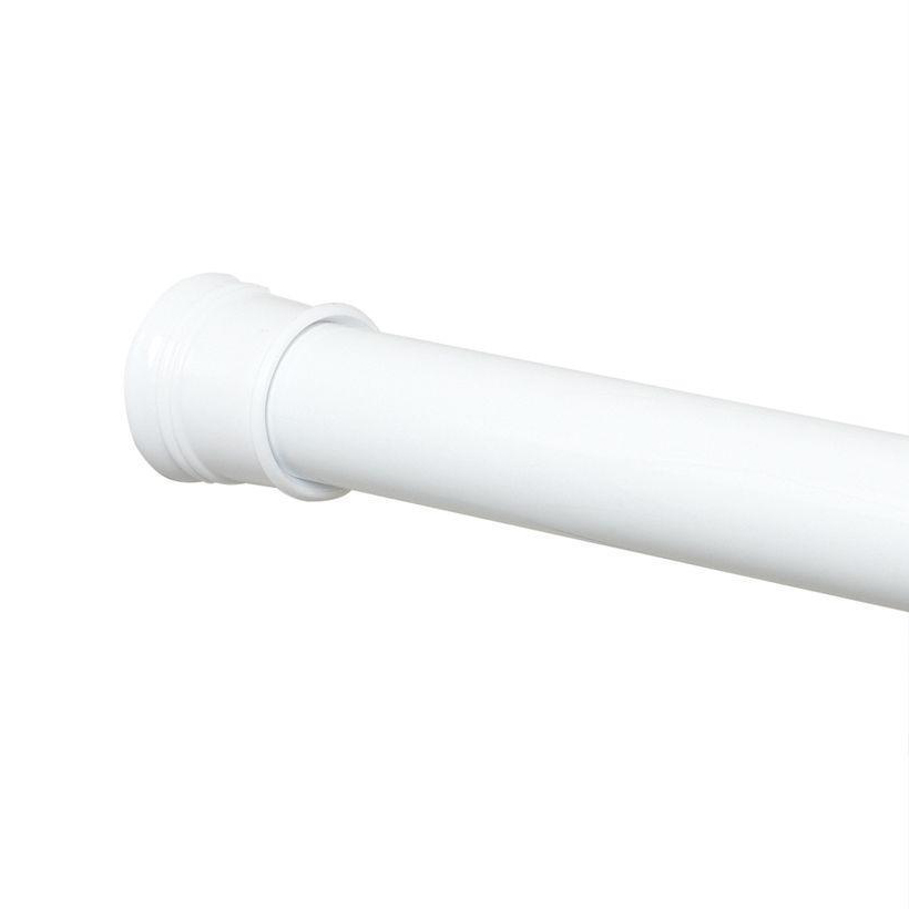 Aluminum Shower Rod in White