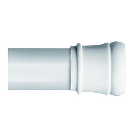 TwistTight 42-72" Tension Shower Rod in White