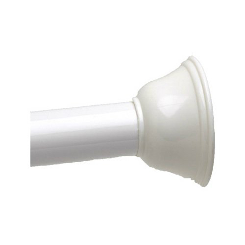 Minimal Tension 42-72" Shower Rod in White