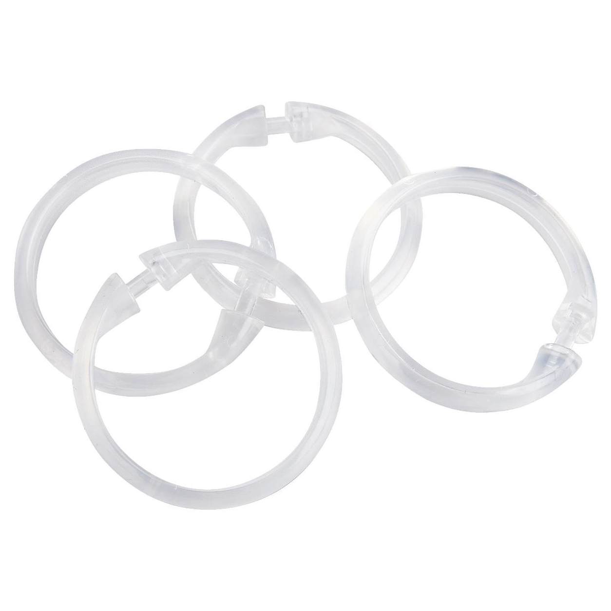Clear Shower Rings
