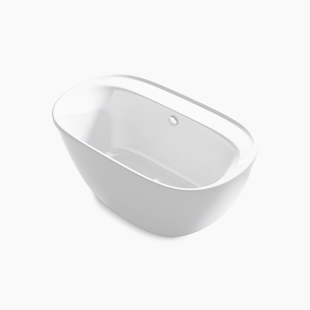 Spectacle 60-3/16x34-1/4x25-1/2" Freestanding Tub in White
